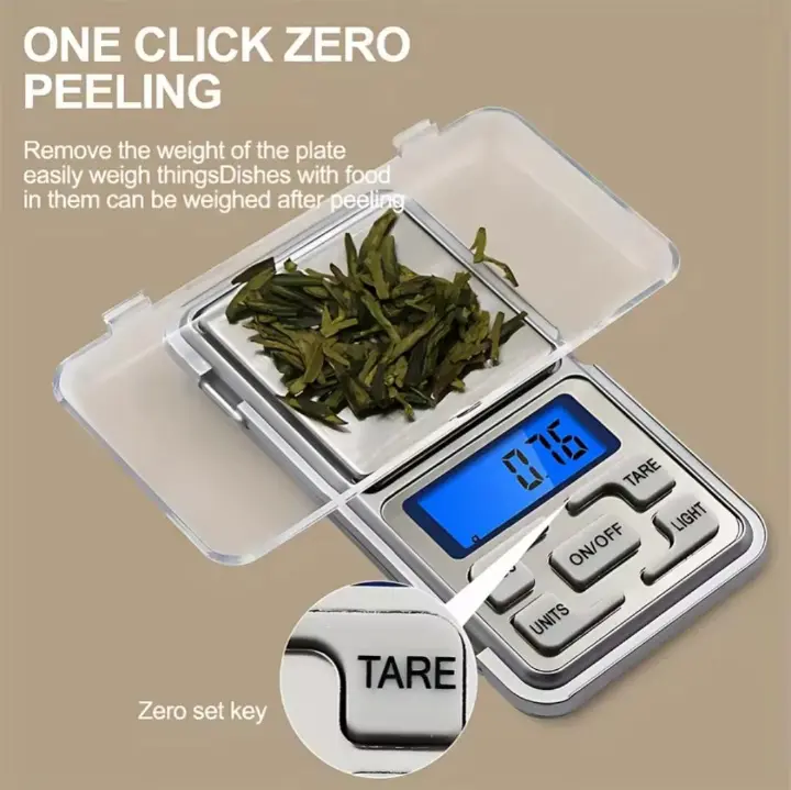 High Precision 0.01g to 200g Digital Pocket Weighing Scale for Jewelry, Gold, Powder, Herbs and Portable Drug Measurement