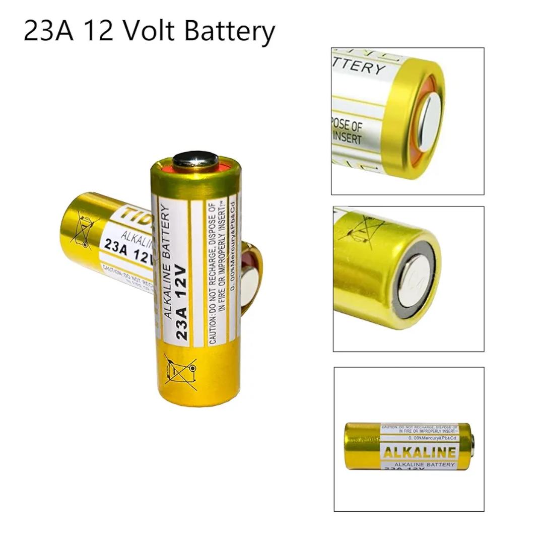 23A 12 Volt Battery A23 Battery- Long Lasting 23A 12V Batteries for Doorbells and Remote Control