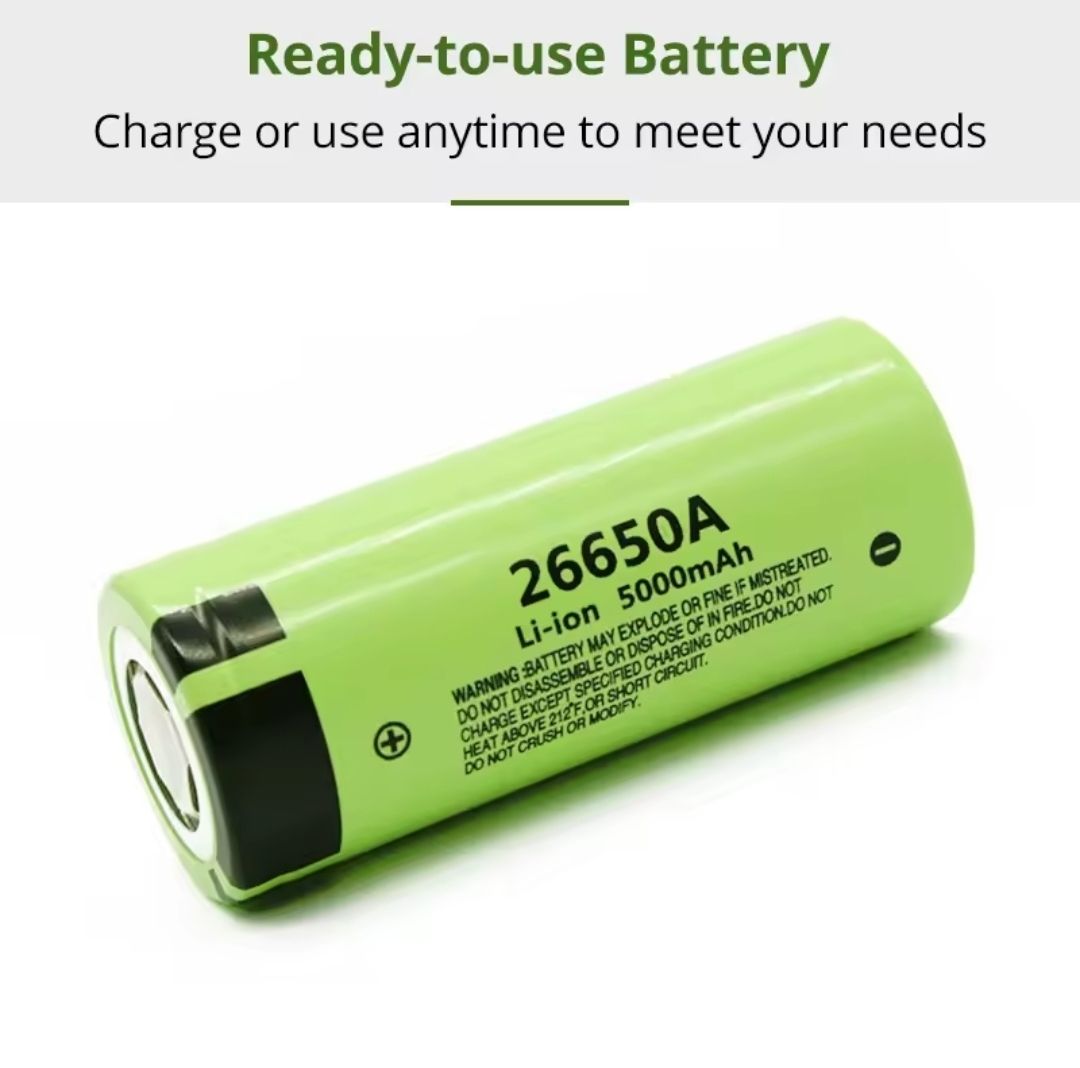 New 26650 Battery 3.7V Rechargeable 5000mah lithium battery flashlight lithium battery low discharge powerbank battery new