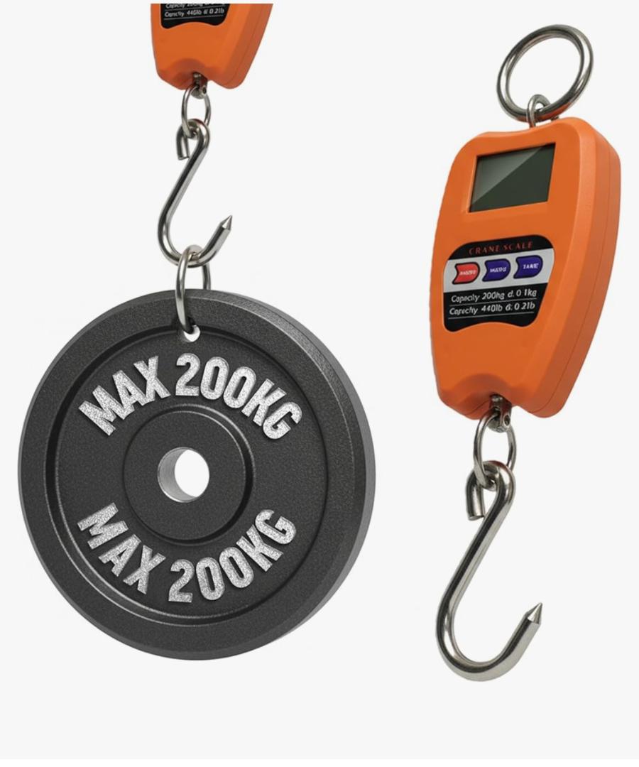 200kg Electronic Crane Scale Portable Weighing Hook Scale for Industrial and Agricultural Use