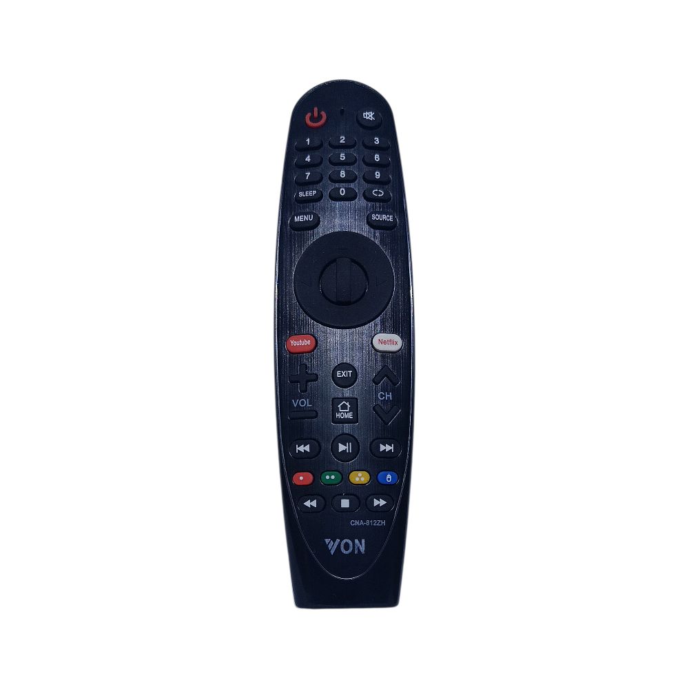 Von Smart TV Remote Control – Replacement Remote with Free Batteries