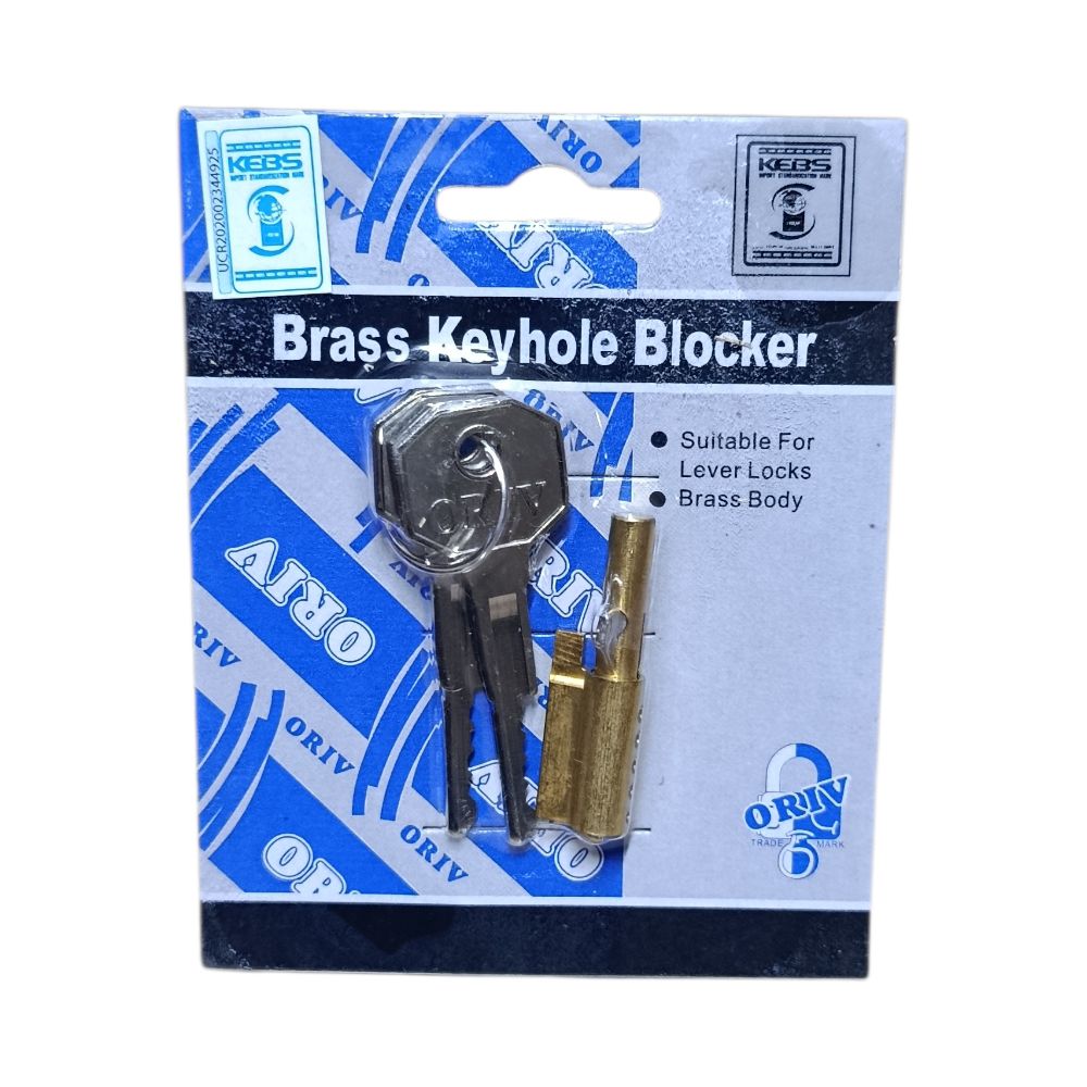 Oriv Brass Keyhole Blocker – Heavy Duty Door Keyhole Cover for Enhanced Security, Corrosion-Resistant Solid Brass Construction, Easy Install Anti-Theft Keyhole Protector for Home, Office & Rooms