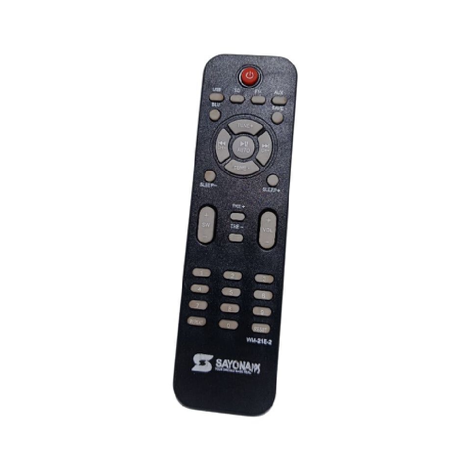 Sayona Universal Remote Control Compatible with Von Woofer and Audio Systems – Infrared Remote for Dual Channel Speakers, Bass & Volume Adjustment, Comfortable Grip and Easy N