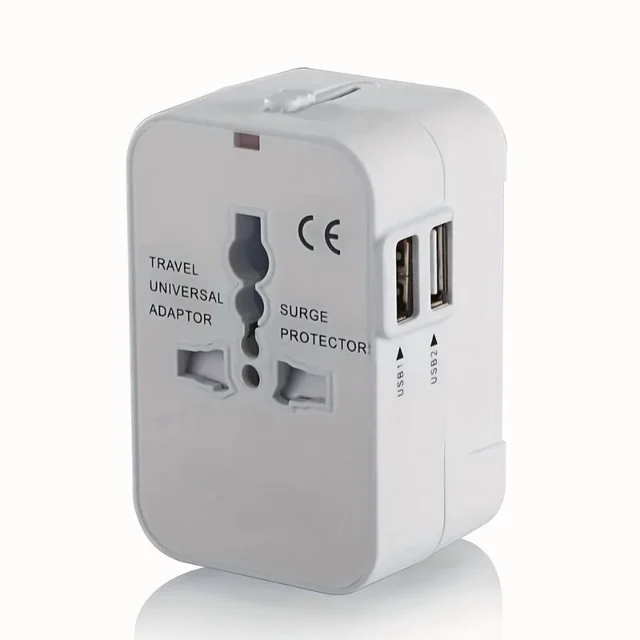 Universal Travel Adapter, Universal Travel Adapter Converter 100-250V Flame Retardant for Journey