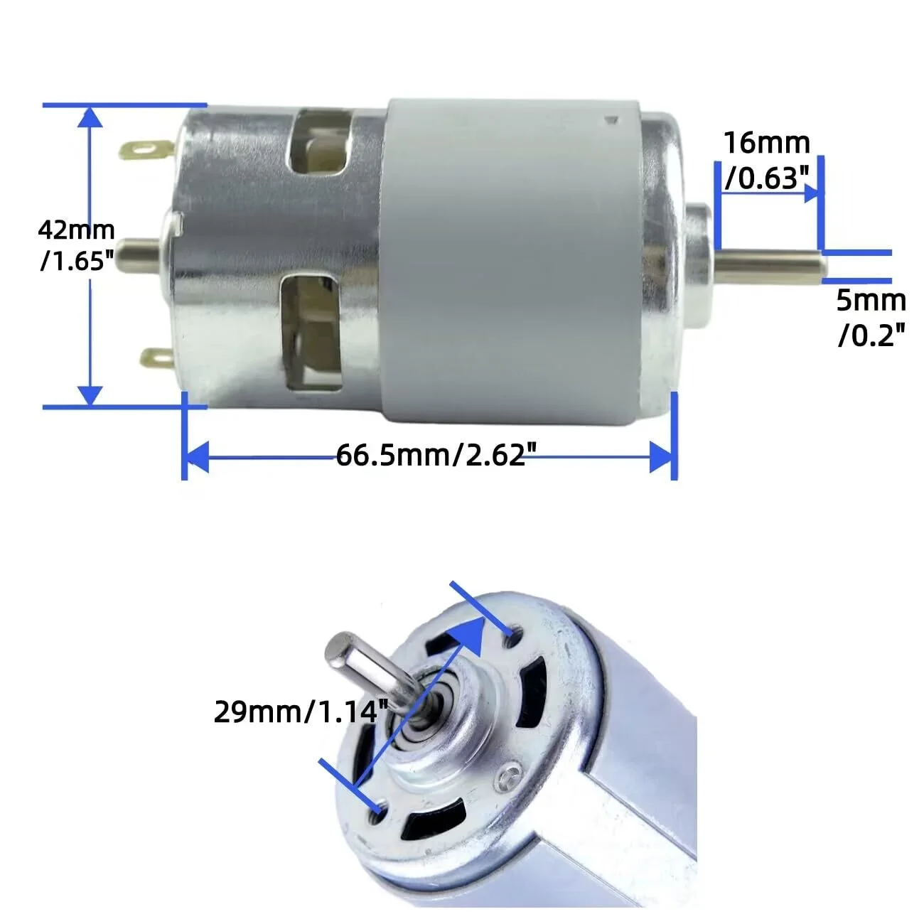 DC 12V High Power Electric Motor with Double Ball Bearing and Large Torque for DIY Projects, Machinery Repairs, Robotics and Electronic Applications in Kenya