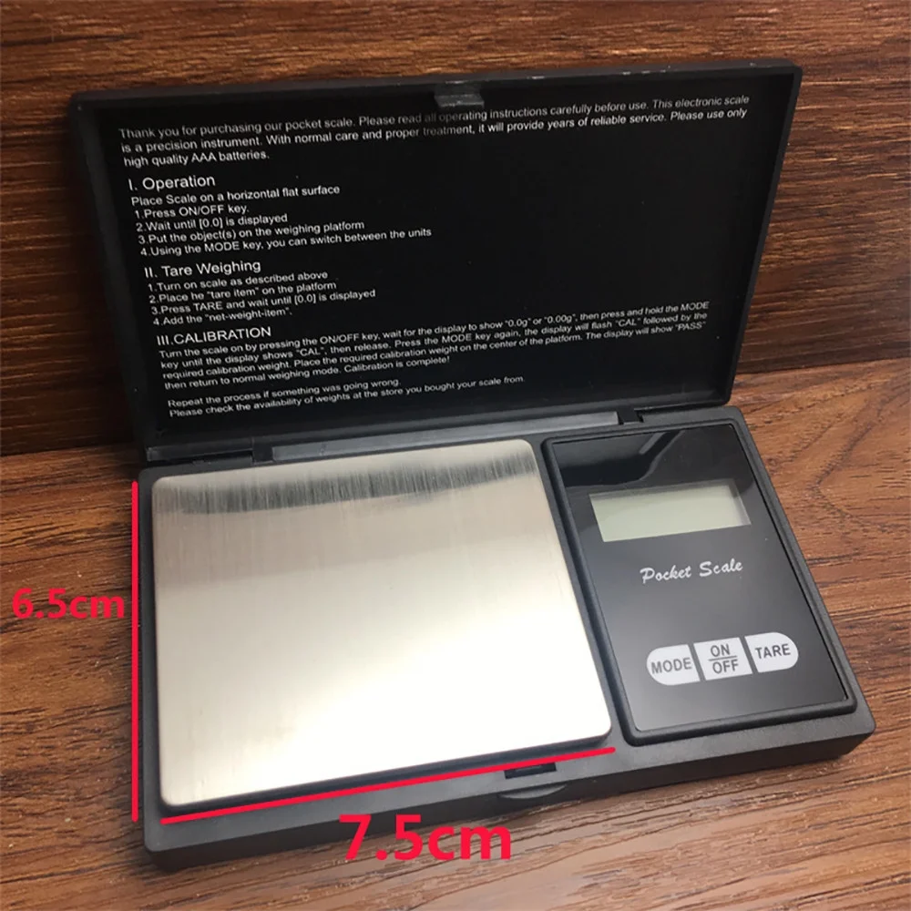 Professional Digital Pocket Scale 200g x 0.01g Precision Gram Scale for Kitchen, Jewelry, Gold, Silver Coins and Small Items