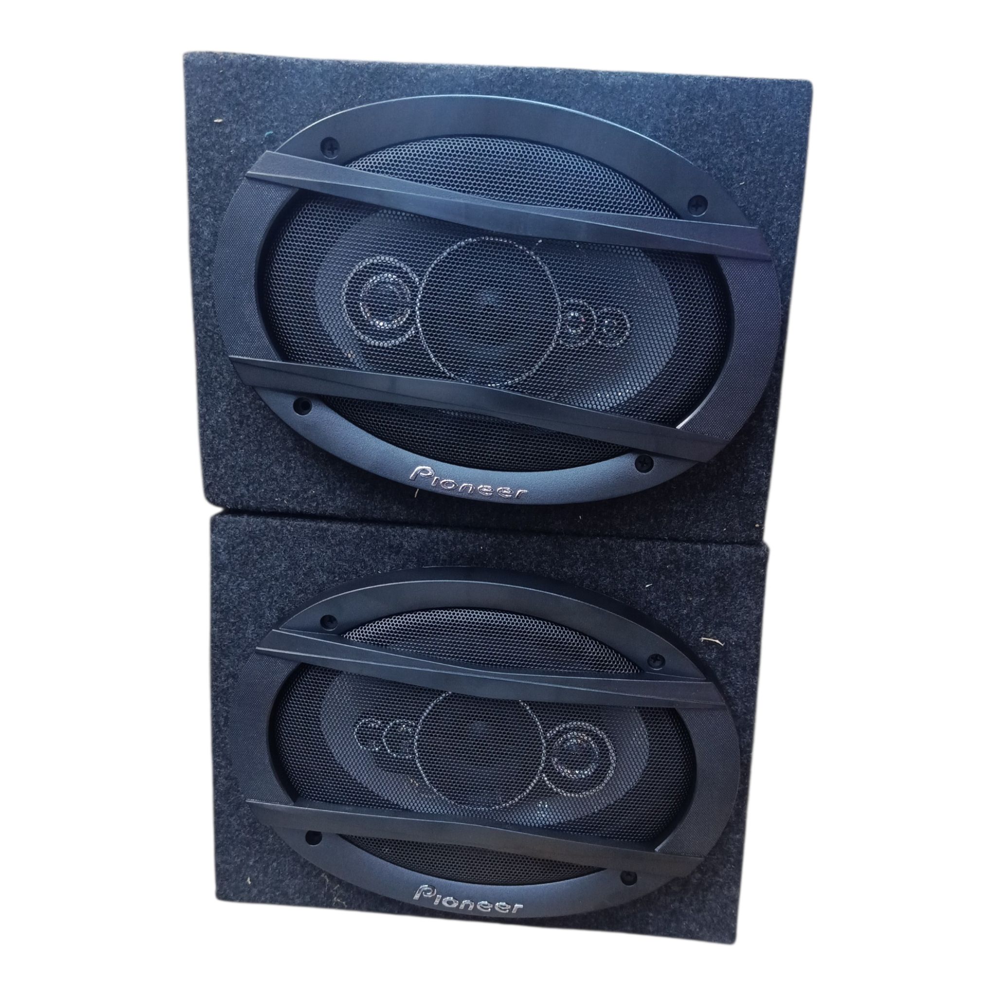 Juakali Amplifier System Pioneer Midrange Speakers Wooden Cabinet Audio Setup Bluetooth FM AC Powered Sound System High Quality Wood Enclosure Clear Sound Kenya [2PCS]