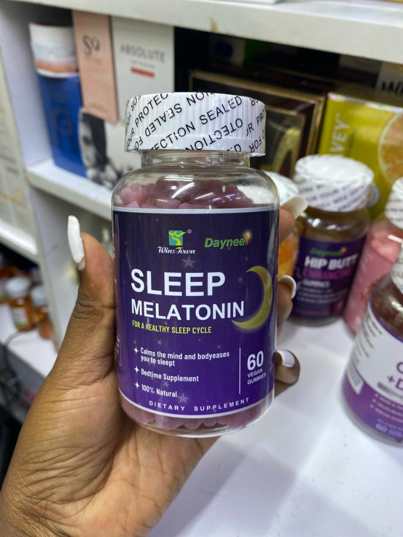 Daynee Sleep Melatonin Gummies for Bedtime Sleep Melatonin Gummies Calms the mind & body, Eases you to sleep -100% natural 60 supplements