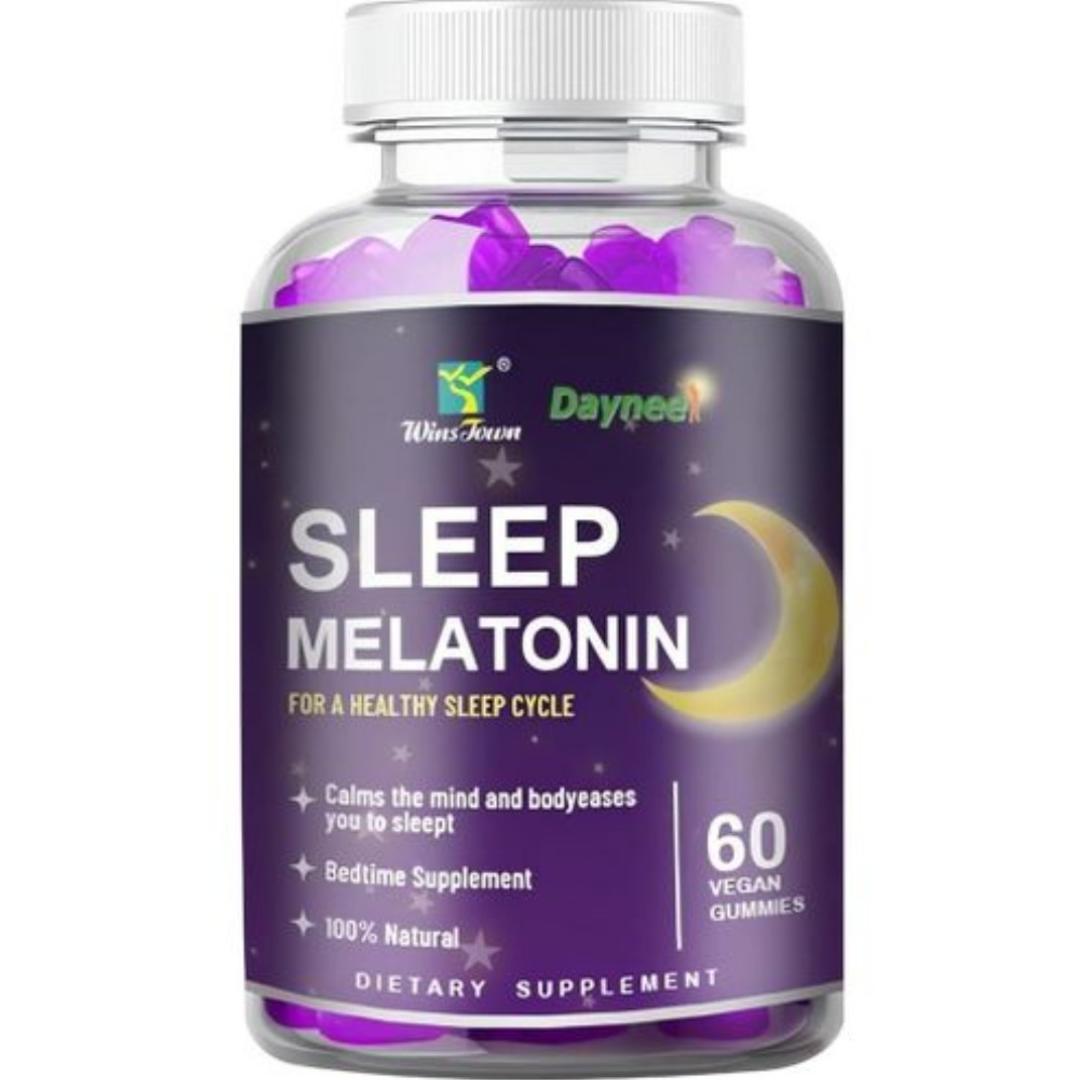 Daynee Sleep Melatonin Gummies for Bedtime Sleep Melatonin Gummies Calms the mind & body, Eases you to sleep -100% natural 60 supplements
