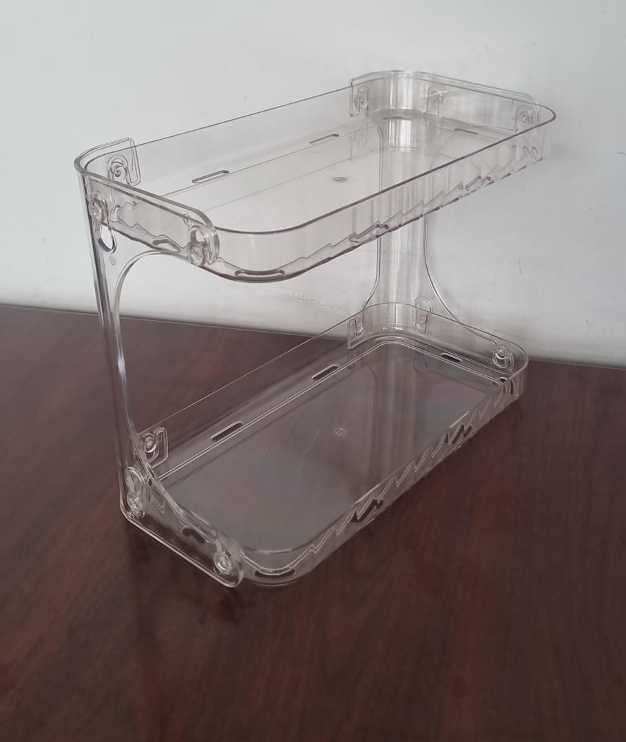 Aclyric  2 Layer Multipurpose Cosmetic shelving, The Aclyric 2-Layer Multipurpose Cosmetic Shelving is a sleek and practical storage solution designed to organize your beauty products.