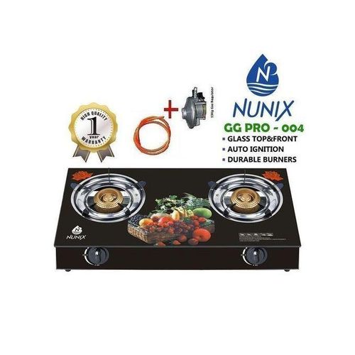 FLASH SALE BEST PRICES ONLY ksh 3699. Nunix Glass Table Top Double Burner Gas Stove + Pipe & Regulator.BEST QAULITY HIGHLY RECOMMENDED