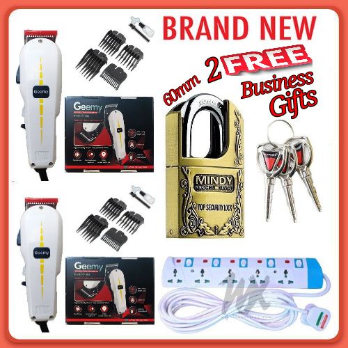 ELECTRIC SHAVER. Geemy 2 Hair Shaver & Beard Trimmer Barbering Machine - Kinyozi Comes With A Free Padlock And  A Free Power  Extension Cable As Gifts Dont Be Left out.On Offer