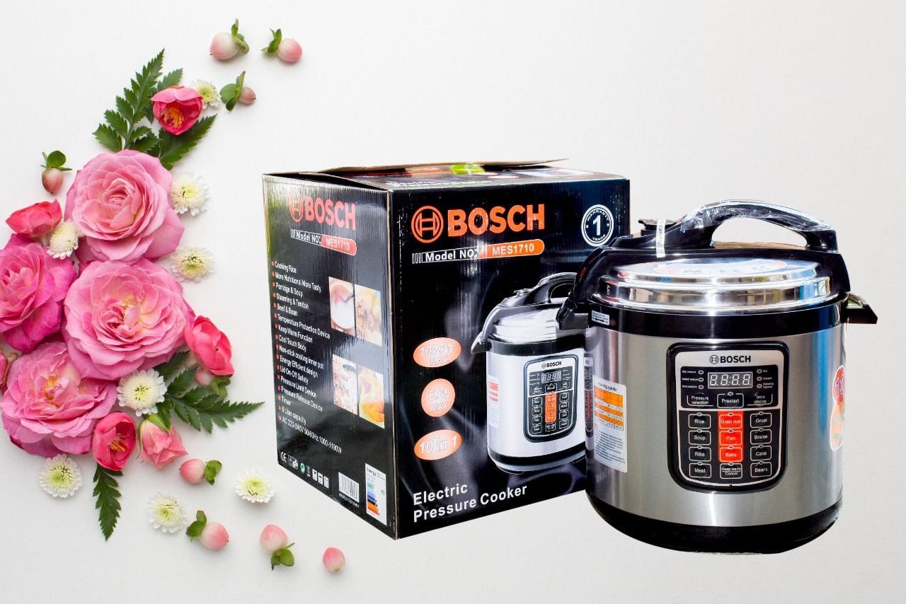 ELECTRIC PRESSURE. Bosch 6 Litres Multifunctional Electric Pressure Cooker. VERY GOOD QUALITY HIGHLY RECOMMENDED