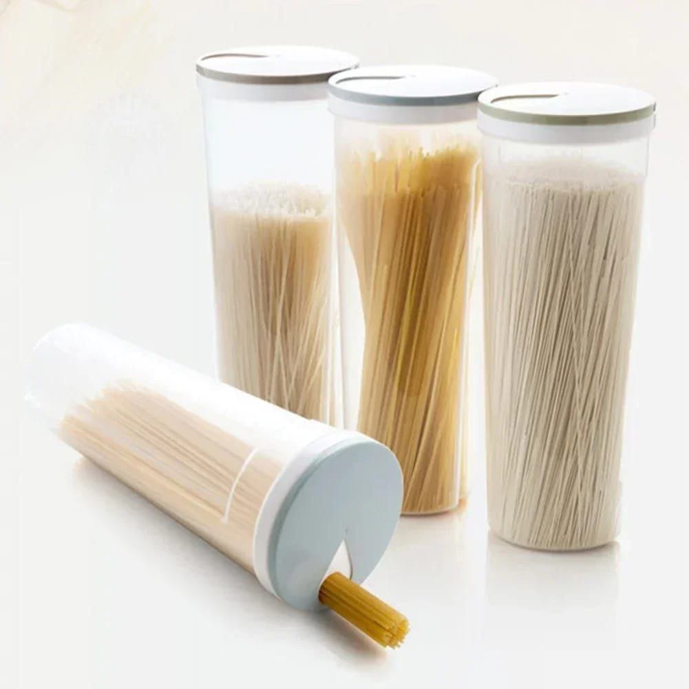 Spaghetti / cereals container Airtight Food Storage Containers, Spaghetti Containers for Pantry Organization and Storage, Kitchen Storage Containers for Noodles, Plastic
