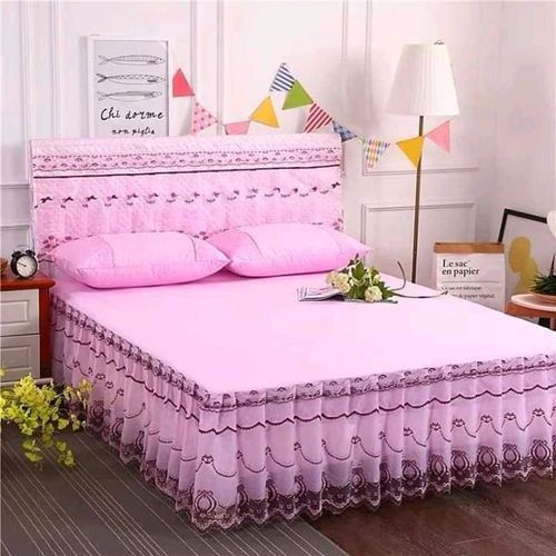 Bed Skirt set 1 bed skirt + 2 pillowcases; It is suitable for your bedroom needs as it makes your bedroom beautiful, colourful, cosy and lovely.