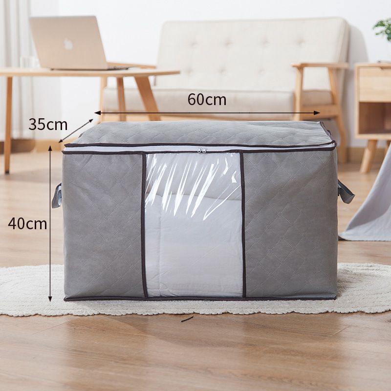 Foldable Storage Bag Portable Clothes Organizer Tidy Pouch Suitcase Non-woven Home Storage Box Quilt Storage Container Bag Box