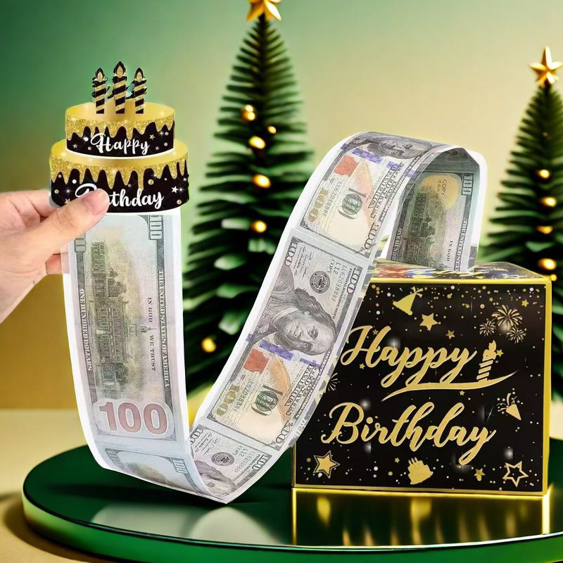 Birthday Money Pull Box, Money Box for Cash Gift, A Fun Way to Give Cash Gifts to Close Family and Friends on Their Birthdays,Gift Boxes