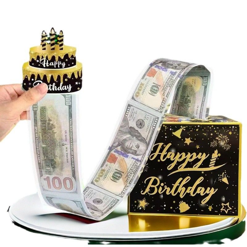Birthday Money Pull Box, Money Box for Cash Gift, A Fun Way to Give Cash Gifts to Close Family and Friends on Their Birthdays,Gift Boxes