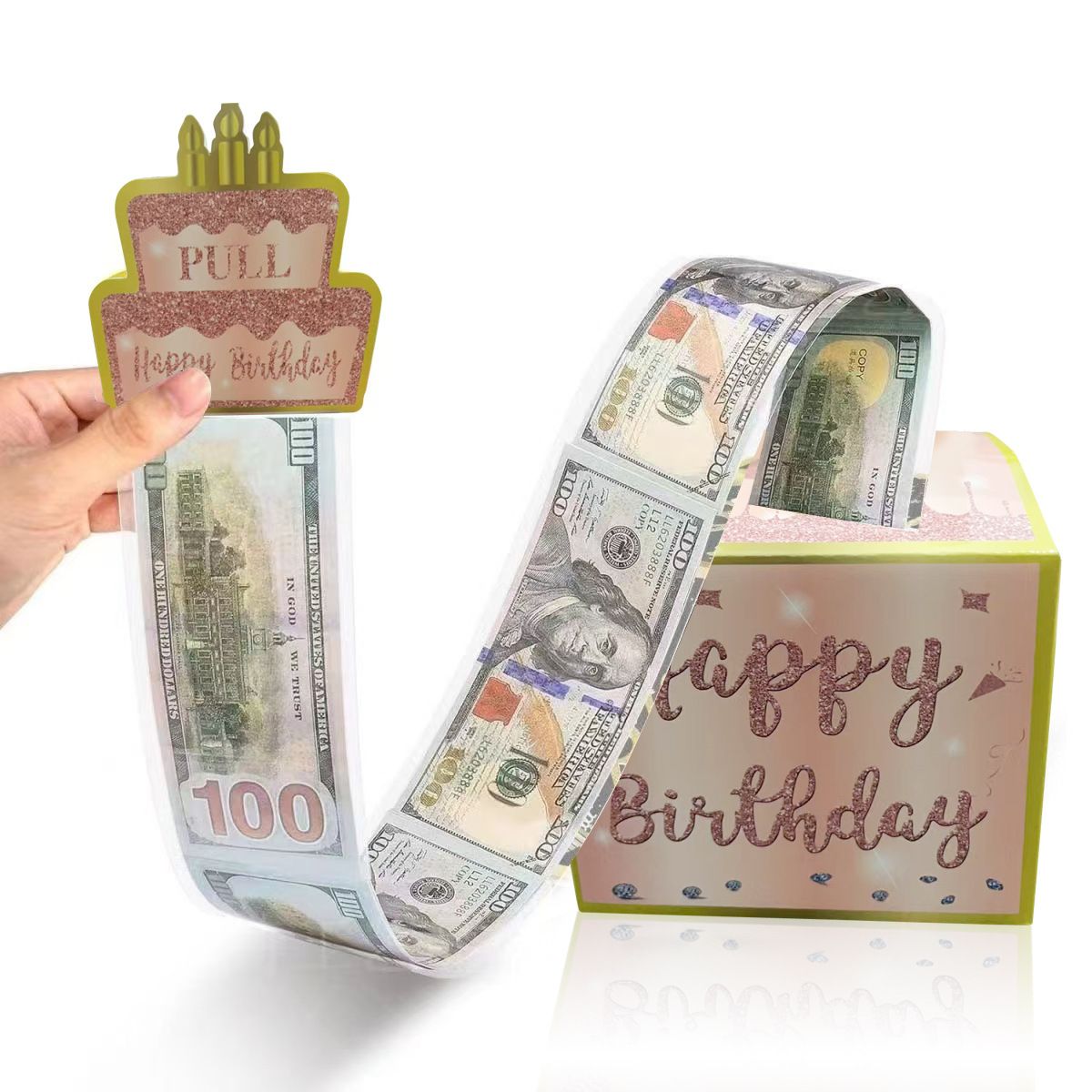 Birthday Money Pull Box, Money Box for Cash Gift, A Fun Way to Give Cash Gifts to Close Family and Friends on Their Birthdays,Gift Boxes