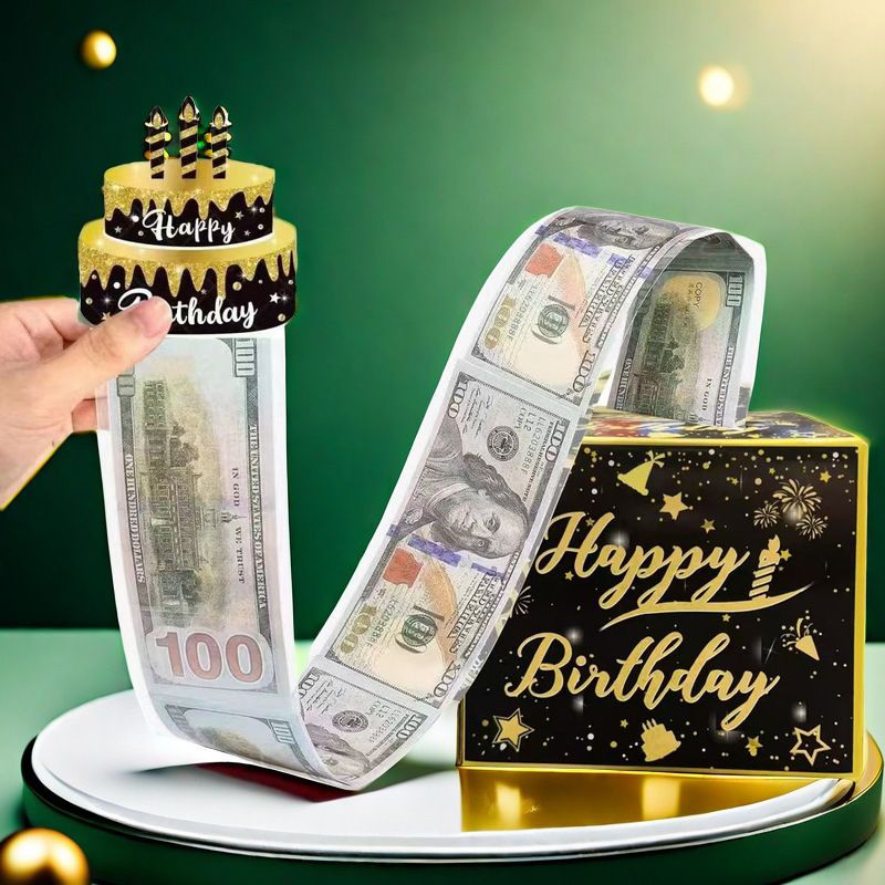 Birthday Money Pull Box, Money Box for Cash Gift, A Fun Way to Give Cash Gifts to Close Family and Friends on Their Birthdays,Gift Boxes