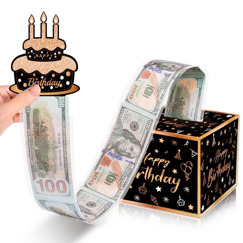 Birthday Money Pull Box, Money Box for Cash Gift, A Fun Way to Give Cash Gifts to Close Family and Friends on Their Birthdays,Gift Boxes