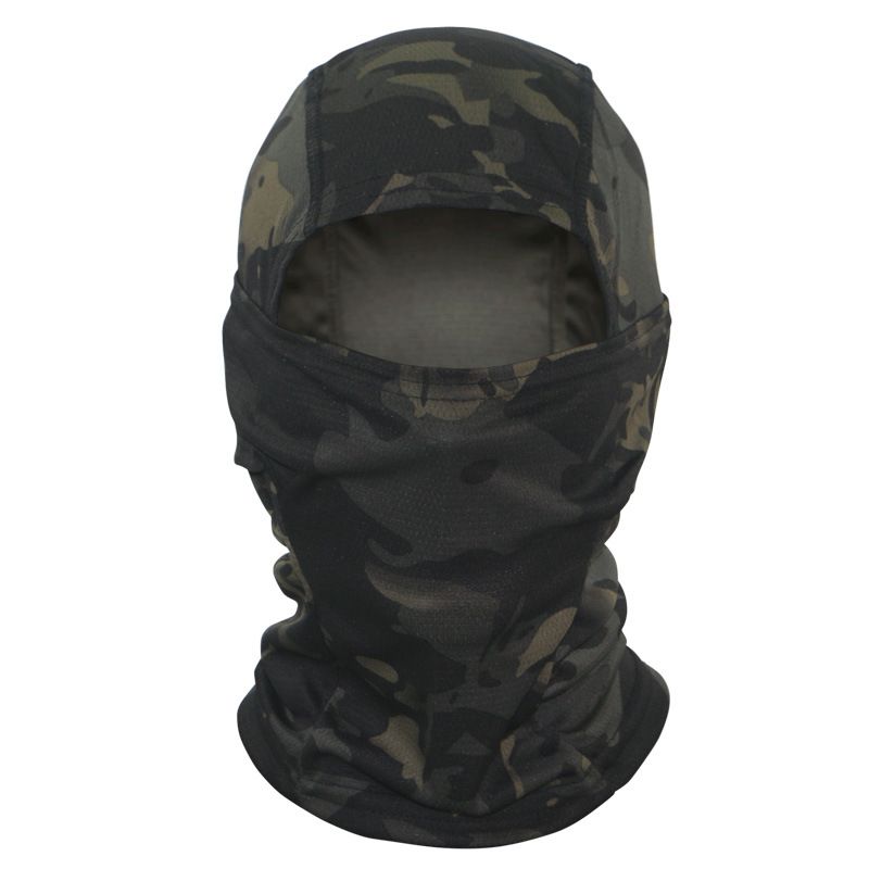 Tactical Camouflage Balaclava Full Face Mask CS Wargame Army Hunting Cycling Sports Helmet Liner Cap Military Multicam CP Scarf Accessories