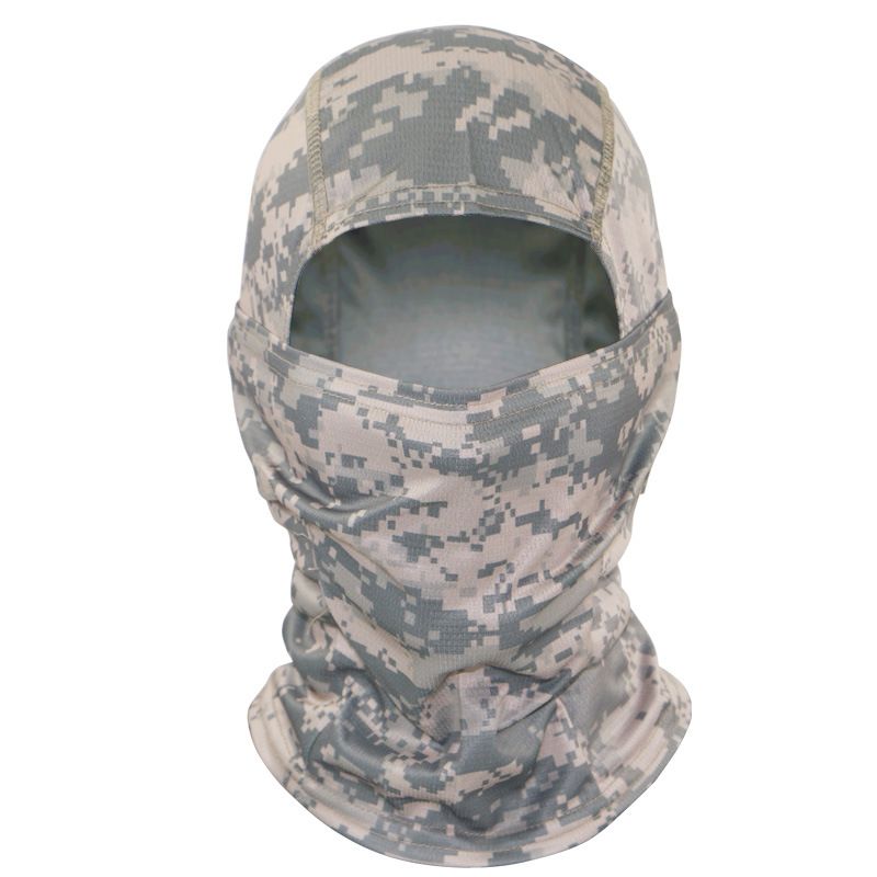 Tactical Camouflage Balaclava Full Face Mask CS Wargame Army Hunting Cycling Sports Helmet Liner Cap Military Multicam CP Scarf Accessories