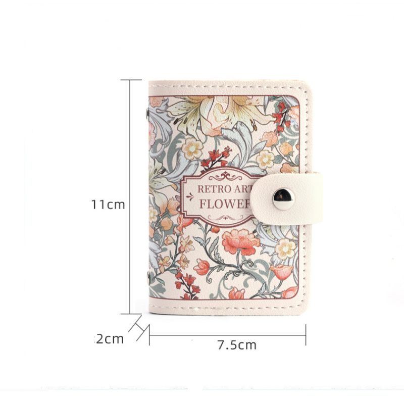 Up to 20 Cards Capacity Business Card Holder , Business Card Book Case PVC Leather Organization Binder Name ID Card Holder for Men & Women