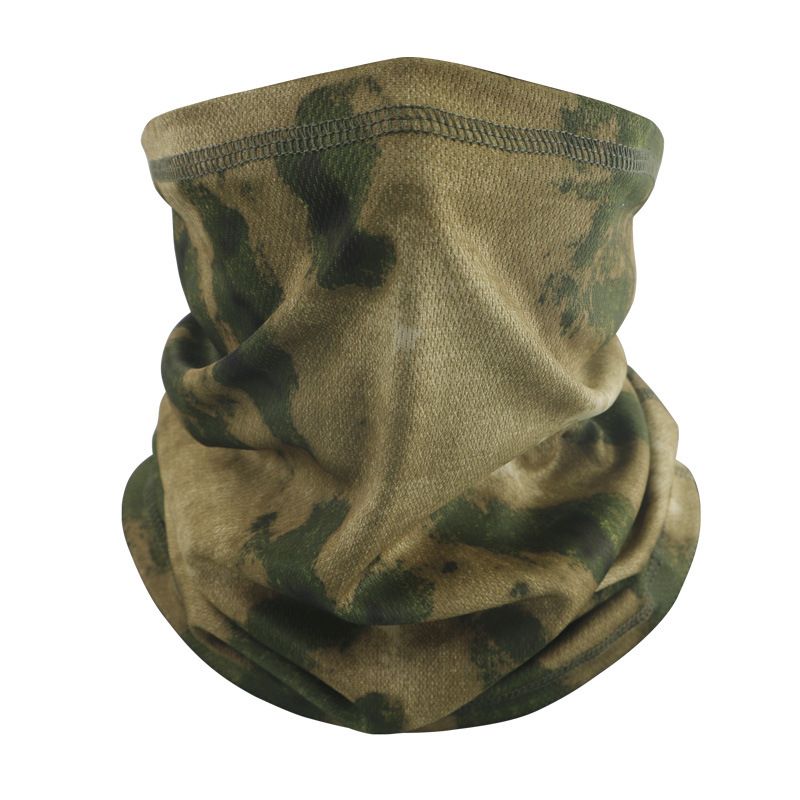 Sun-proof and quick-drying tactical camouflage balaclava, half-face mask, CS, Army, hunting, cycling and sports helmet liner cap, military multi-camera CP scarf accessories.
