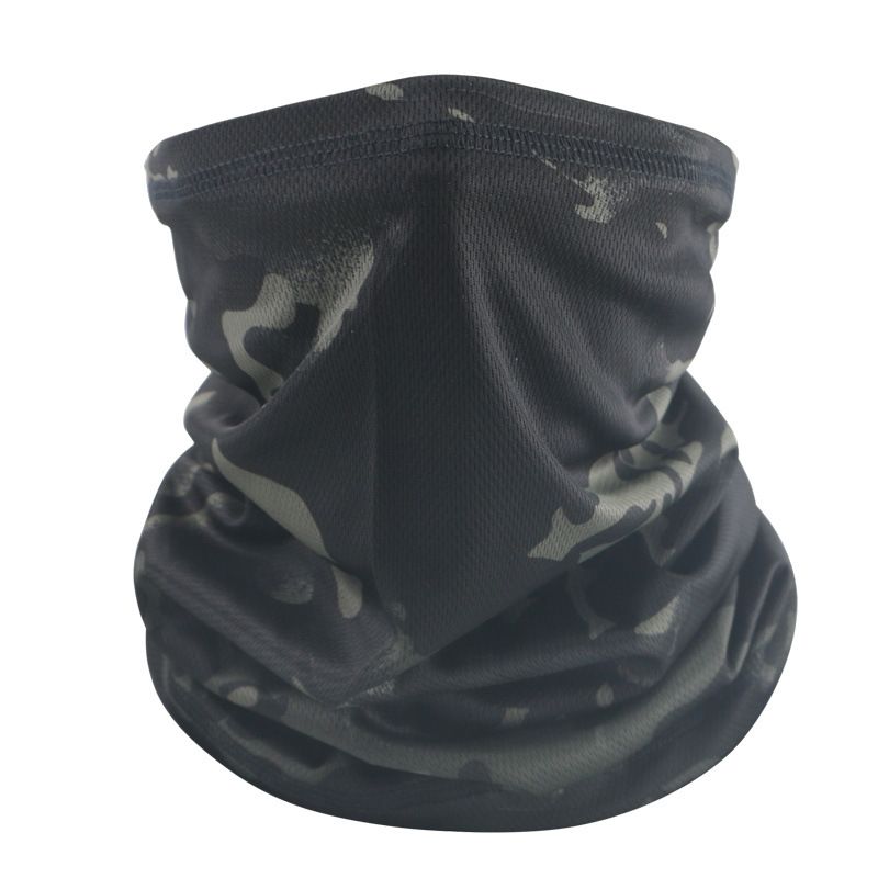 Sun-proof and quick-drying tactical camouflage balaclava, half-face mask, CS, Army, hunting, cycling and sports helmet liner cap, military multi-camera CP scarf accessories.