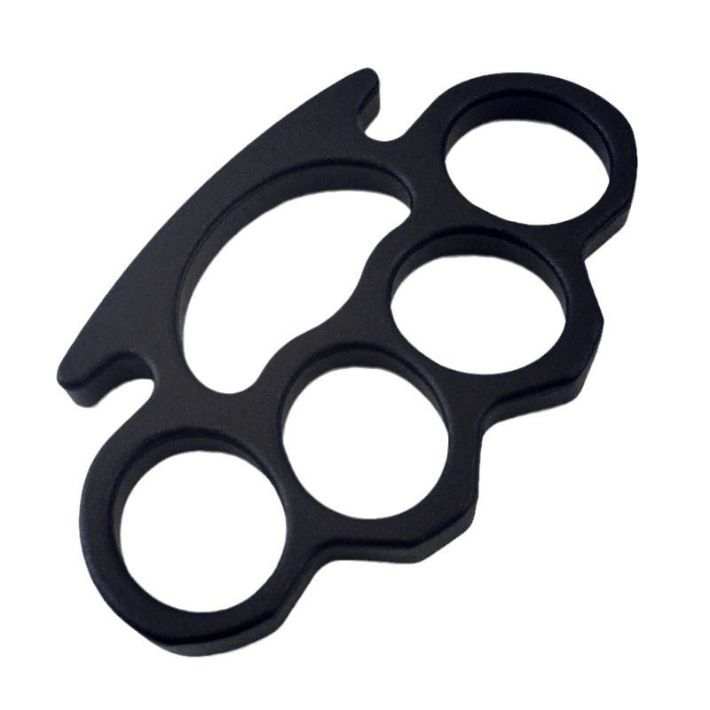 This aluminum alloy toy integrates the functions of a beer opener, a window - breaking tool, and a self - defense knuckle, making it a powerful outdoor protection device.