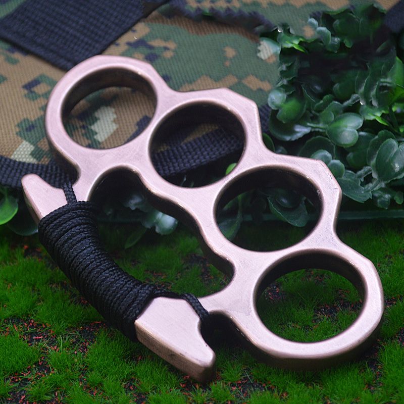 This aluminum alloy toy integrates the functions of a beer opener, a window - breaking tool, and a self - defense knuckle, making it a powerful outdoor protection device.