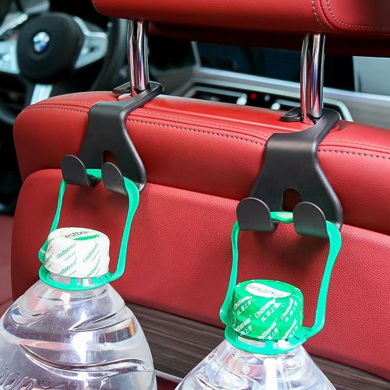 2pcs Universal Car Seat Hooks Rear Interior Accessories Hanging Cloth Handbags Hanger Auto Back Seat Organizer
