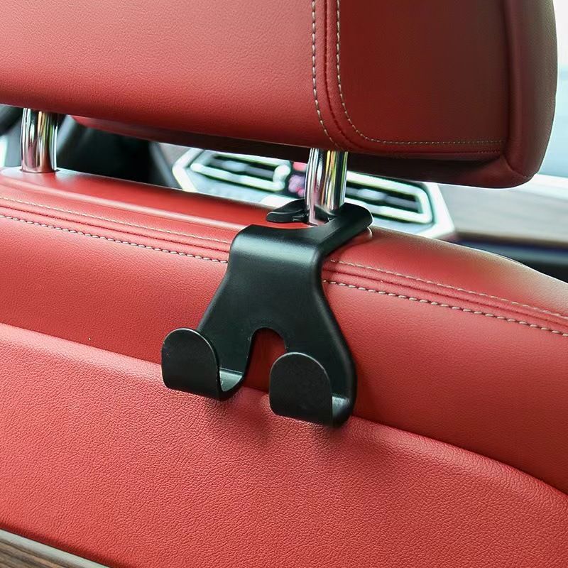 2pcs Universal Car Seat Hooks Rear Interior Accessories Hanging Cloth Handbags Hanger Auto Back Seat Organizer