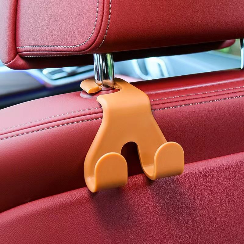 2pcs Universal Car Seat Hooks Rear Interior Accessories Hanging Cloth Handbags Hanger Auto Back Seat Organizer