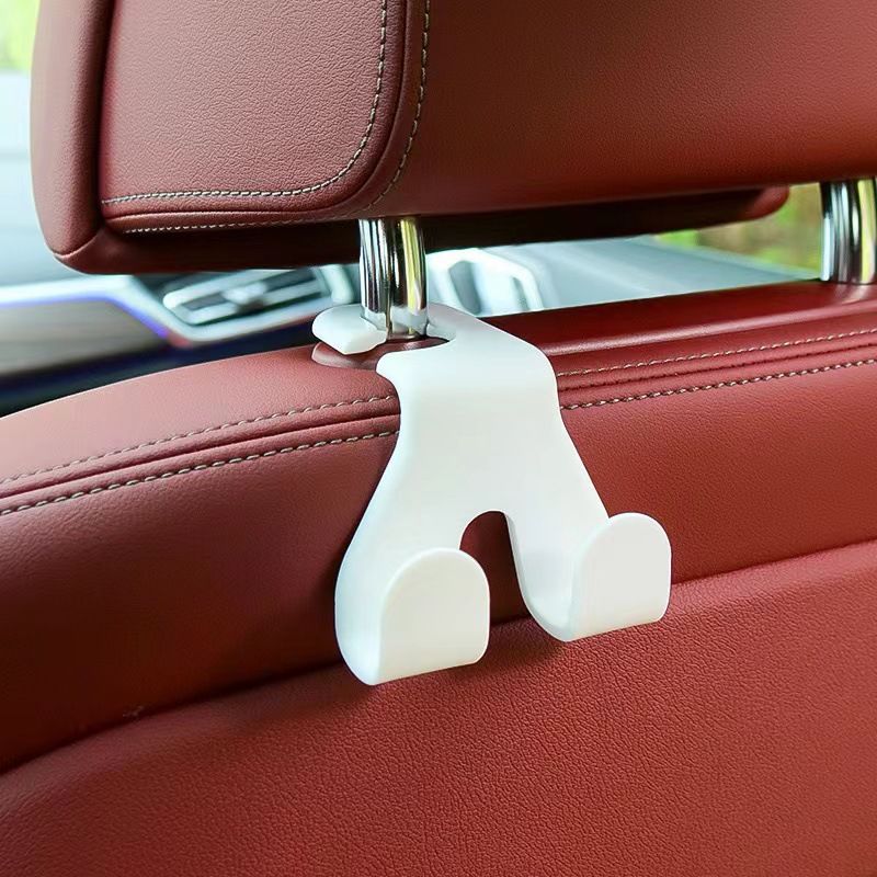 2pcs Universal Car Seat Hooks Rear Interior Accessories Hanging Cloth Handbags Hanger Auto Back Seat Organizer