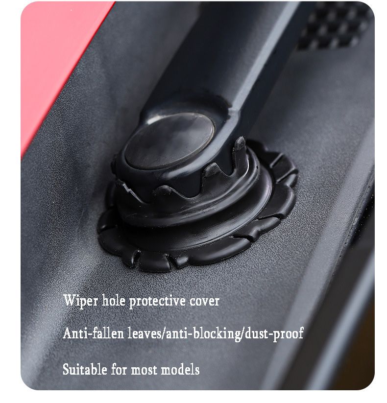 2PCS Silicone pad universal protective cover for car wiper hole, dust cover for windshield wipers, suitable for 90% of car models.