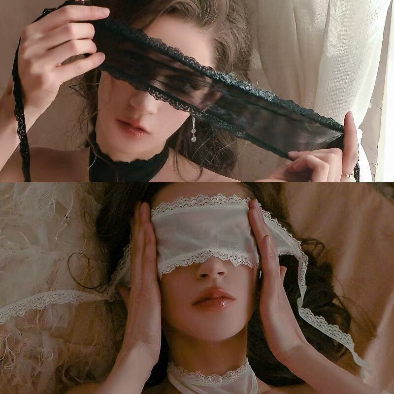 2pcs Sexy lingerie sexy blindfold hot lace seduction cosplay pure desire prom party supplies