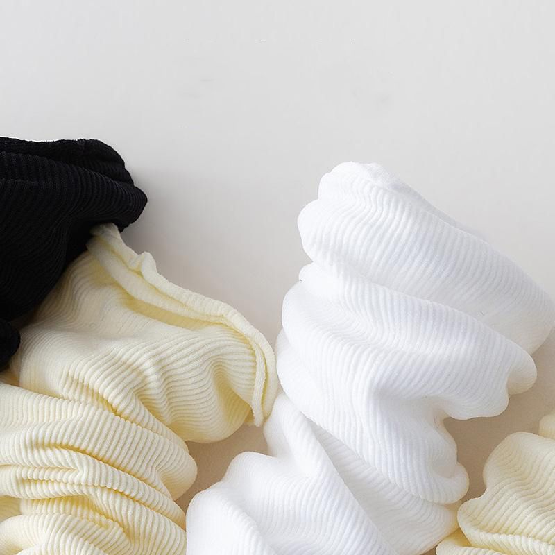 5 Pairs  Women's Summer solid color Thin, Breathable Lace Ankle Socks (Ruffle Socks)