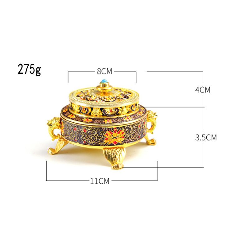 Hand - painted Cloisonné Alloy Incense Burner Incense Holders