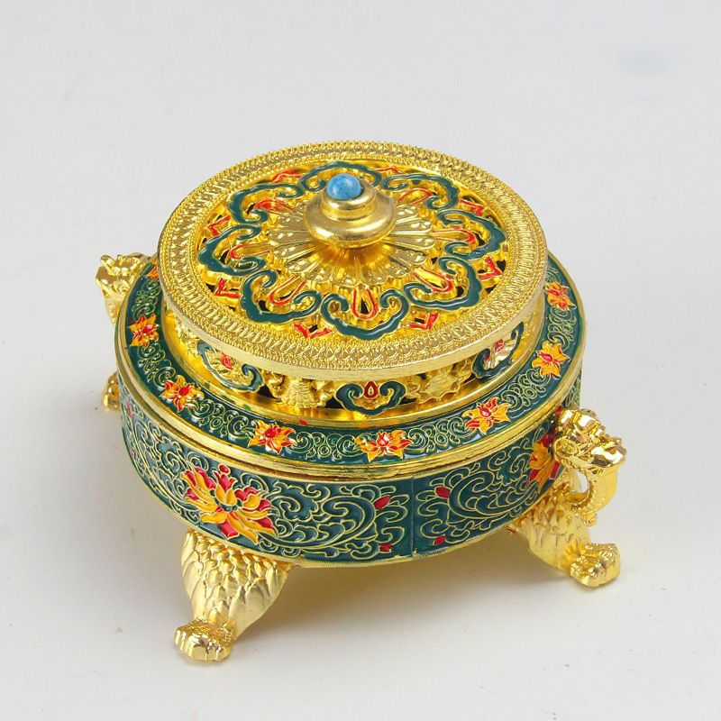Hand - painted Cloisonné Alloy Incense Burner Incense Holders