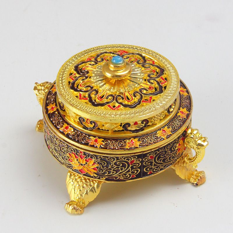 Hand - painted Cloisonné Alloy Incense Burner Incense Holders