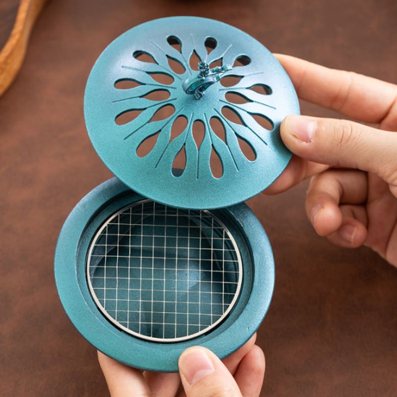 Auspicious Deer Incense Burner - A Zen - inspired Table Decoration. It's a sandalwood alloy incense burner with a tray.