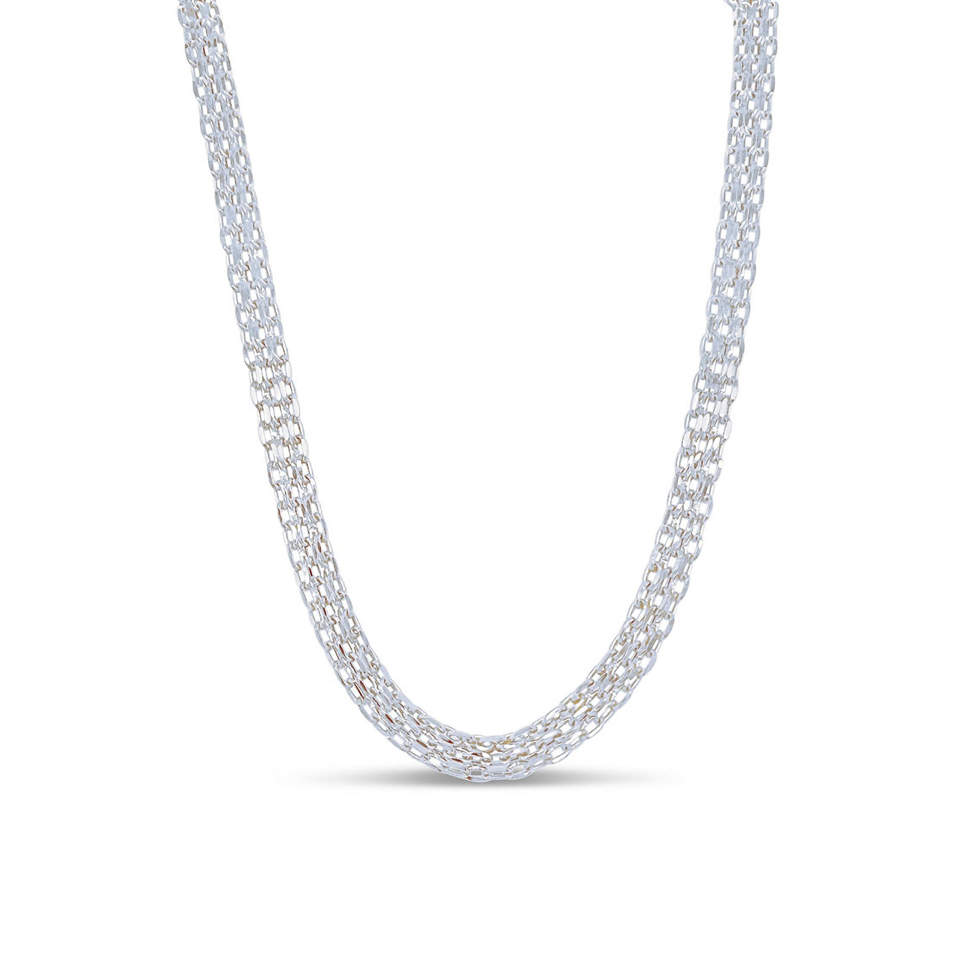 Stainless steel flat mesh chain bracelet 18K gold unisex non-fading mesh chain jewelry