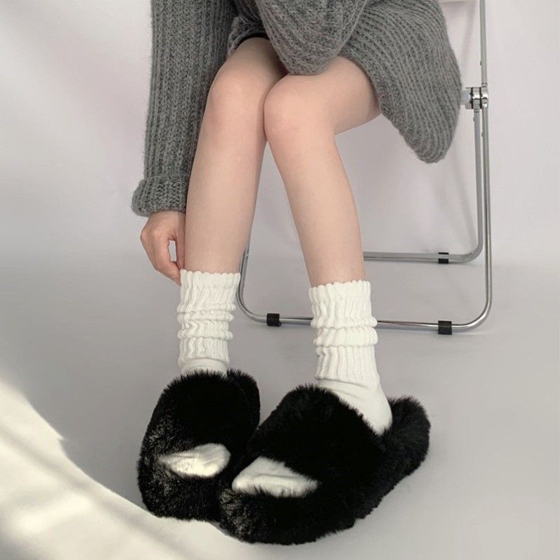 3 pairs Japanese ins Internet celebrity thin high-value solid color men and women versatile jk trend personality medium tube stacking socks