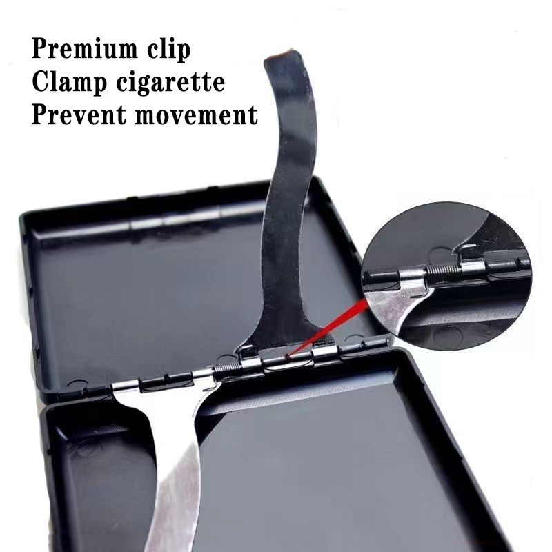 18 - 20 sticks black loose cigarette case Ultra thin and light Durable