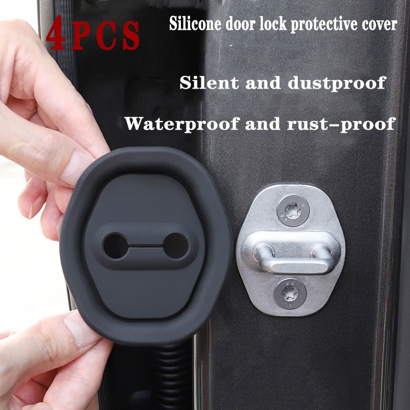 4PCS Car door lock protection pad, door shock absorption cushion pad