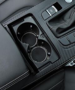 2pcs Car water cup mat, diamond-encrusted silicone anti-skid coaster