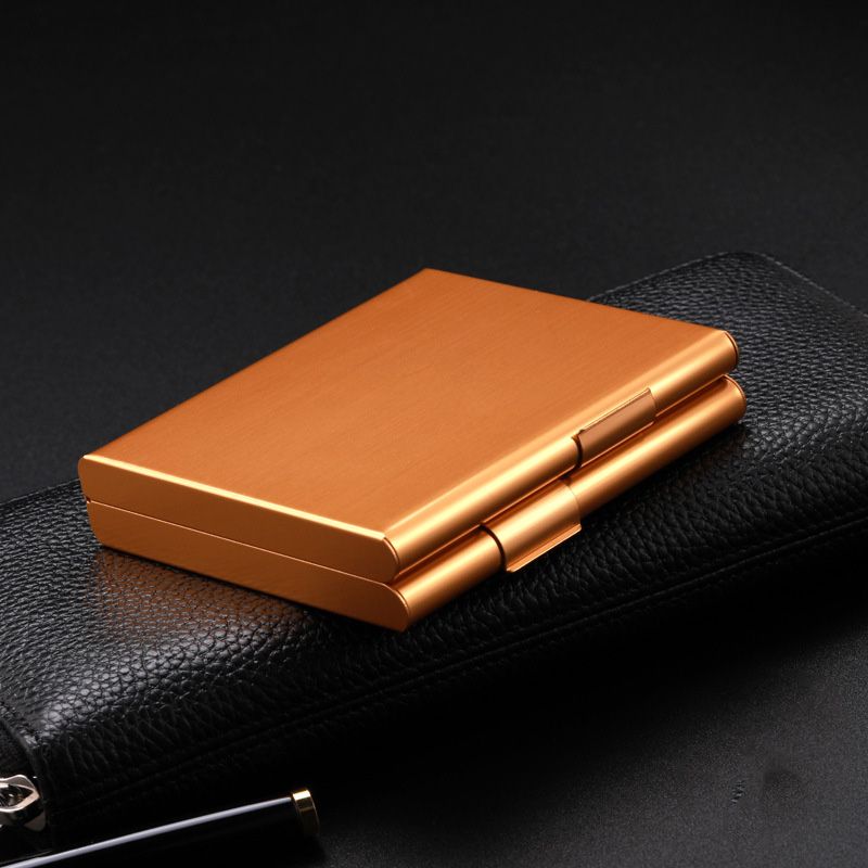 Aluminum Ultra-thin Side-by-Side Cigarette  20-Cigarette Capacity, a Men's Gift