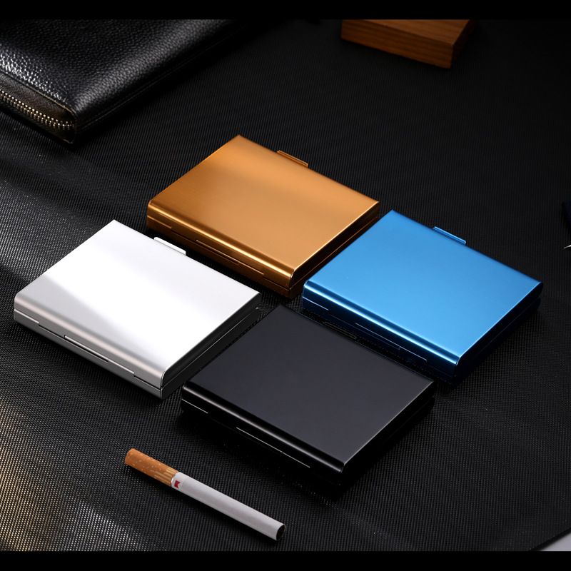 Aluminum Ultra-thin Side-by-Side Cigarette  20-Cigarette Capacity, a Men's Gift